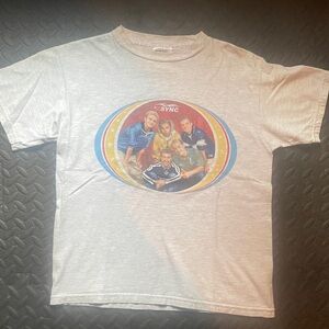 Tultex Gray Tee with Colorful *NSYNC Graphic
